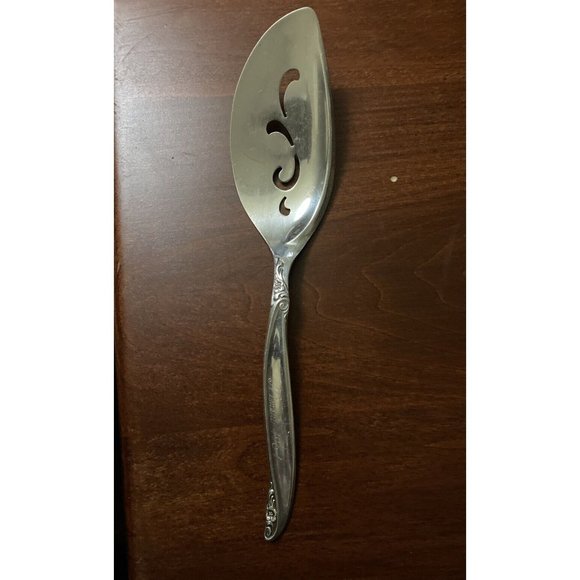 Vintage Wm Rogers Bros 1847 LEILANI Silverplate Pie Cake Server Monogram - Picture 11 of 11